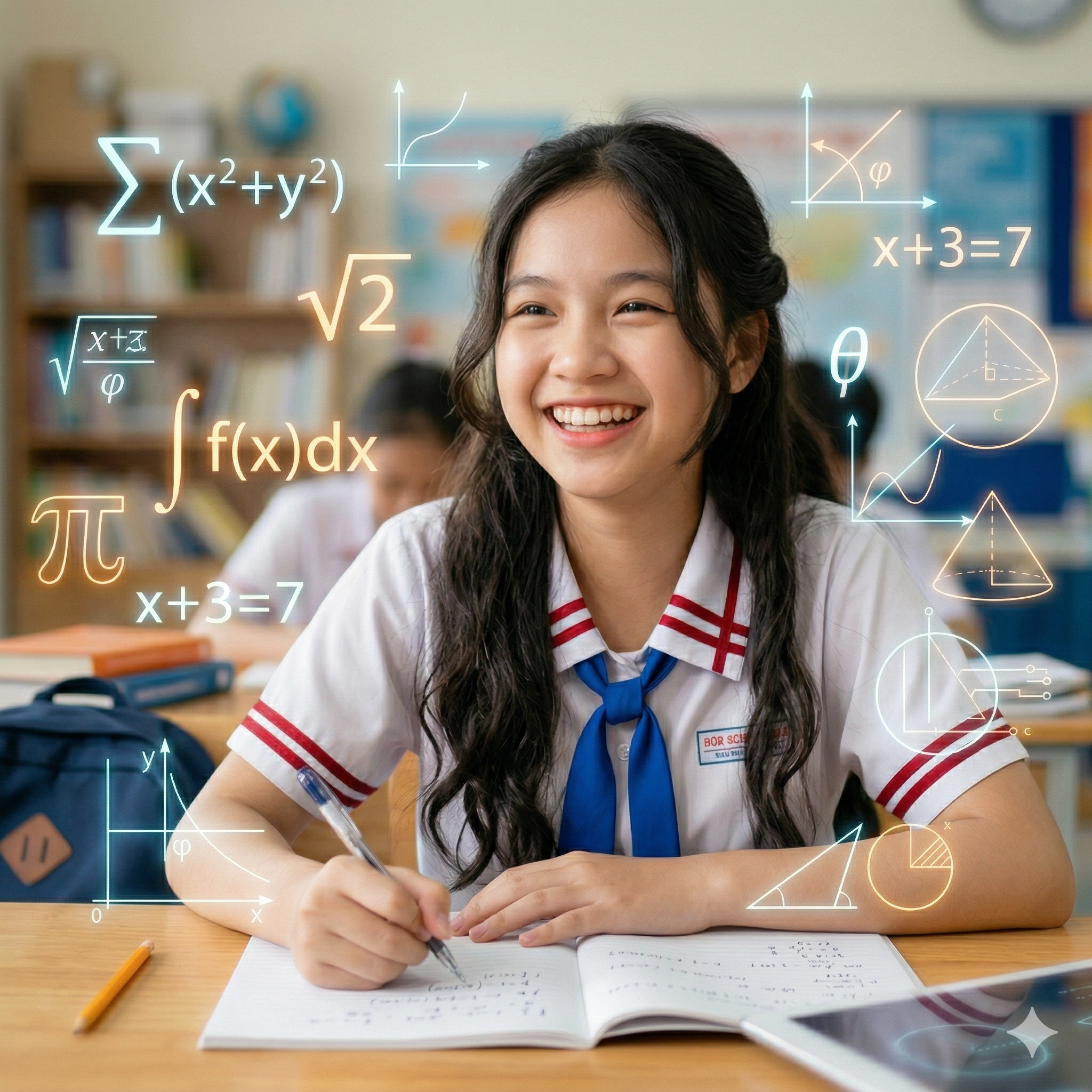 Students collaborating on a project in a modern library