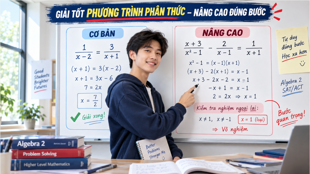 Nâng trình với Solving Rational Equations chỉ trong vài tuần – Algebra 2