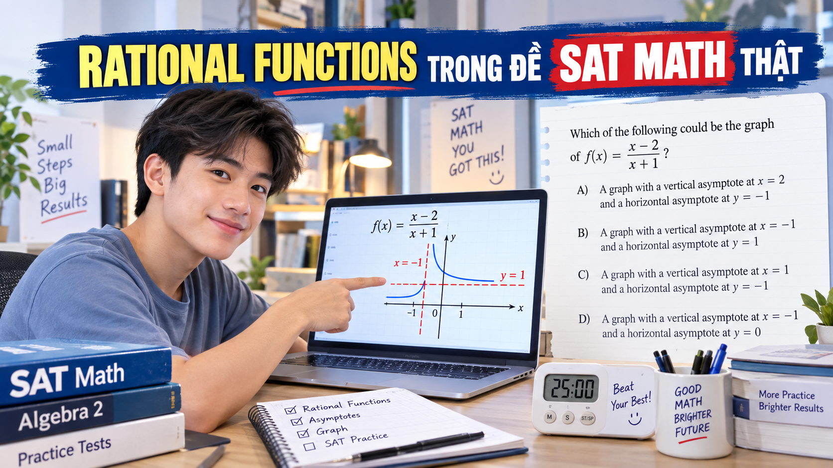 3 dạng bài Rational Functions thường xuất hiện trong đề SAT – Algebra 2