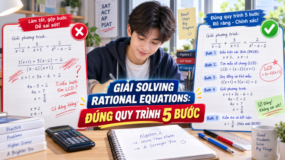 Viết bài giải Solving Rational Equations sao cho hiệu quả – Algebra 2