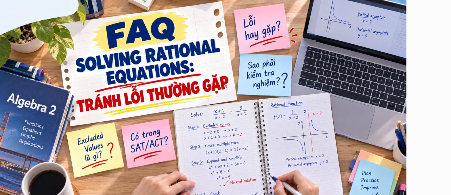 Phụ huynh hay hỏi gì về Solving Rational Equations? – Algebra 2