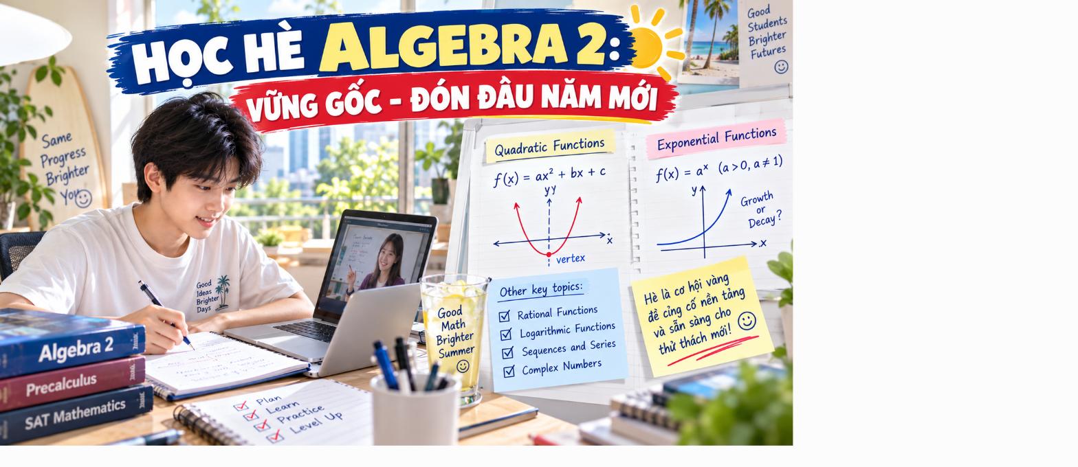 Mùa hè có nên học thêm Algebra 2 không?