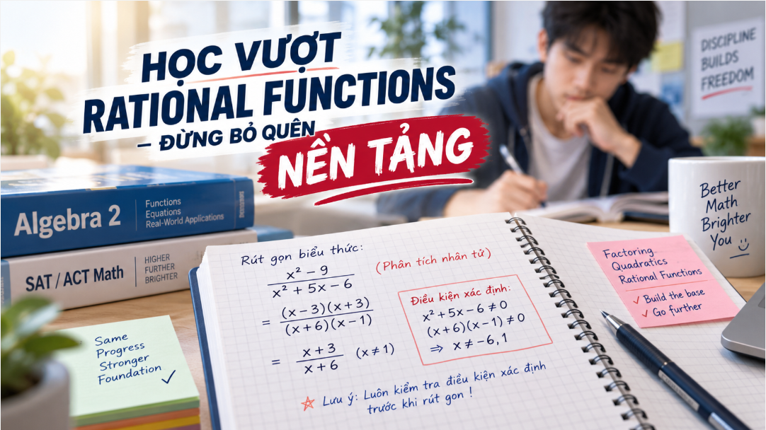 Sai lầm khi học vượt Rational Functions mà chưa vững nền – Algebra 2
