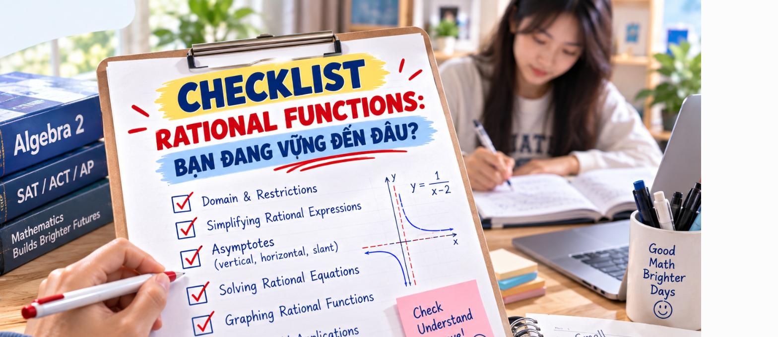 5 câu hỏi giúp con tự đánh giá trình độ Rational Functions – Algebra 2
