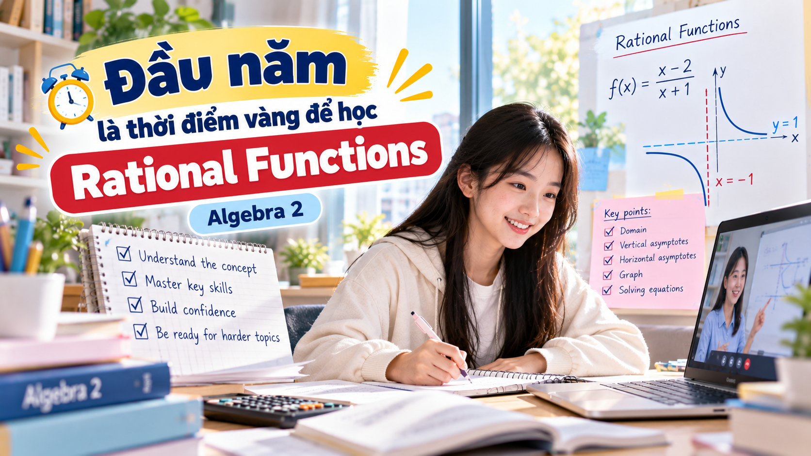 Đầu năm là thời điểm vàng để học Rational Functions – Algebra 2