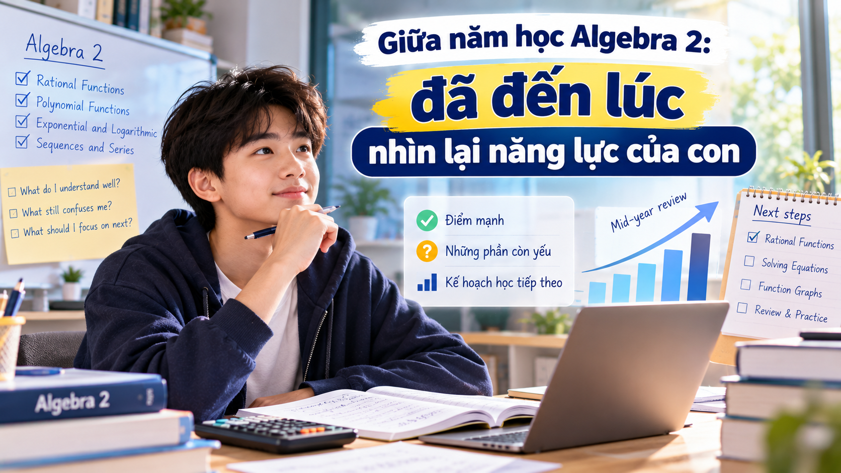 Giữa năm học Algebra 2: đã đến lúc nhìn lại năng lực của con