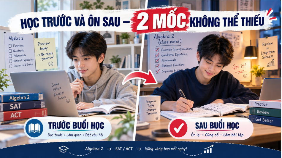 Lộ trình học Algebra 2: nên học gì trước, gì sau?