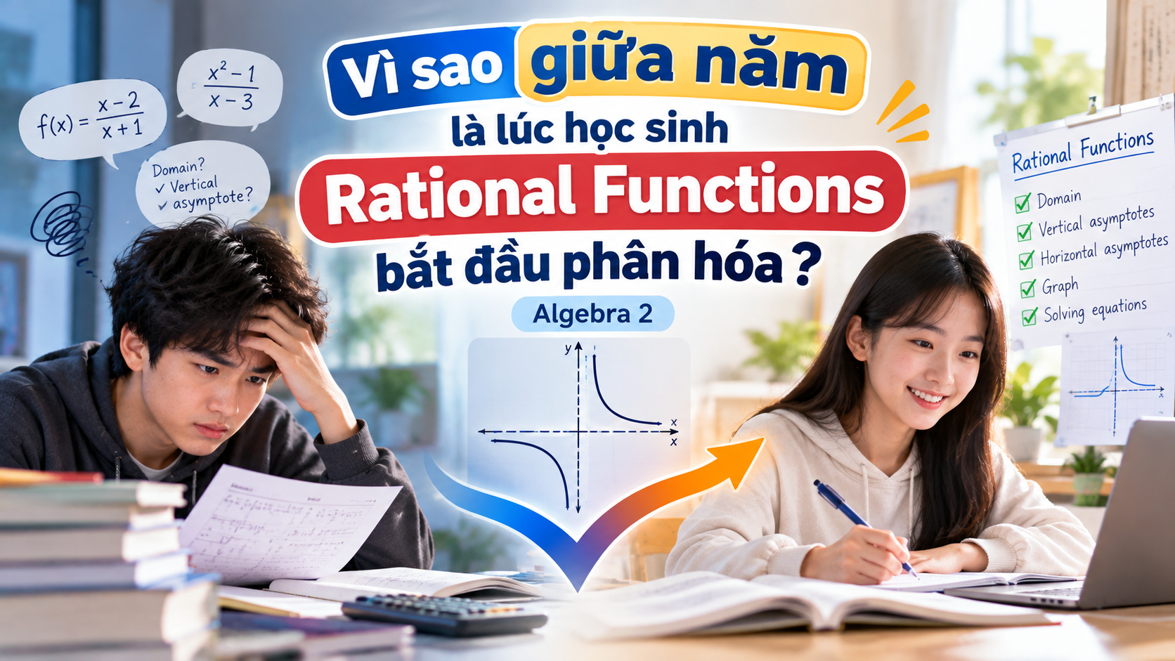 Vì sao giữa năm là lúc học sinh Rational Functions bắt đầu phân hóa? – Algebra 2