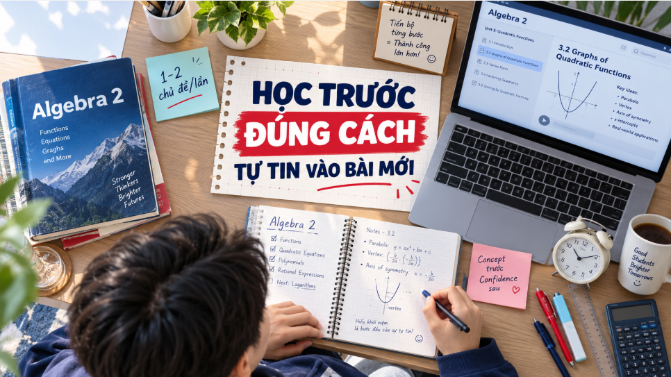 Học trước Algebra 2: nên bắt đầu từ đâu?