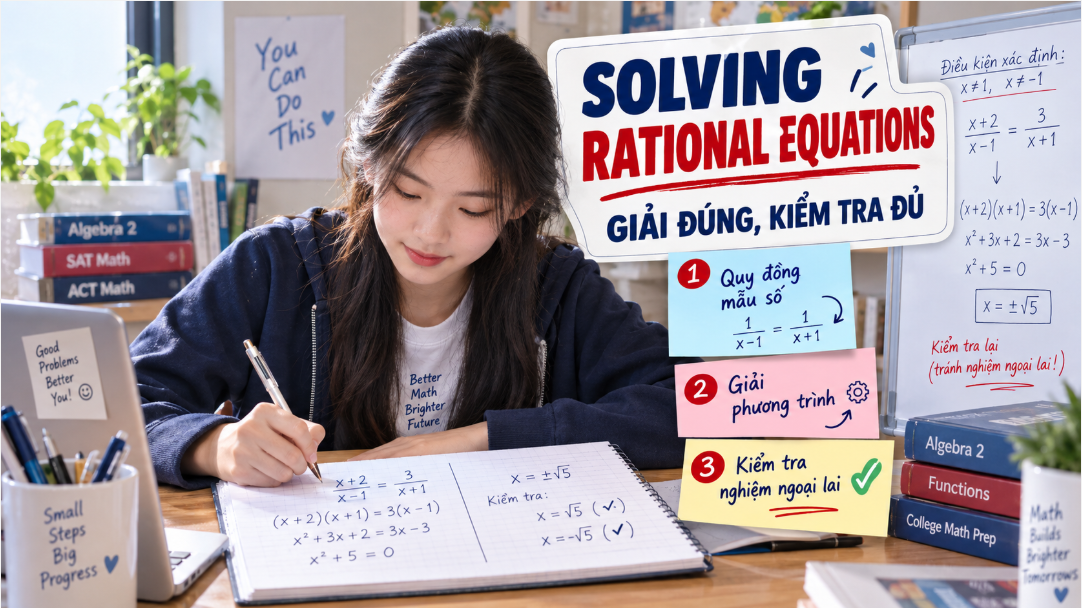 Hãy sắp xếp đúng lộ trình trước khi học Solving Rational Equations – Algebra 2