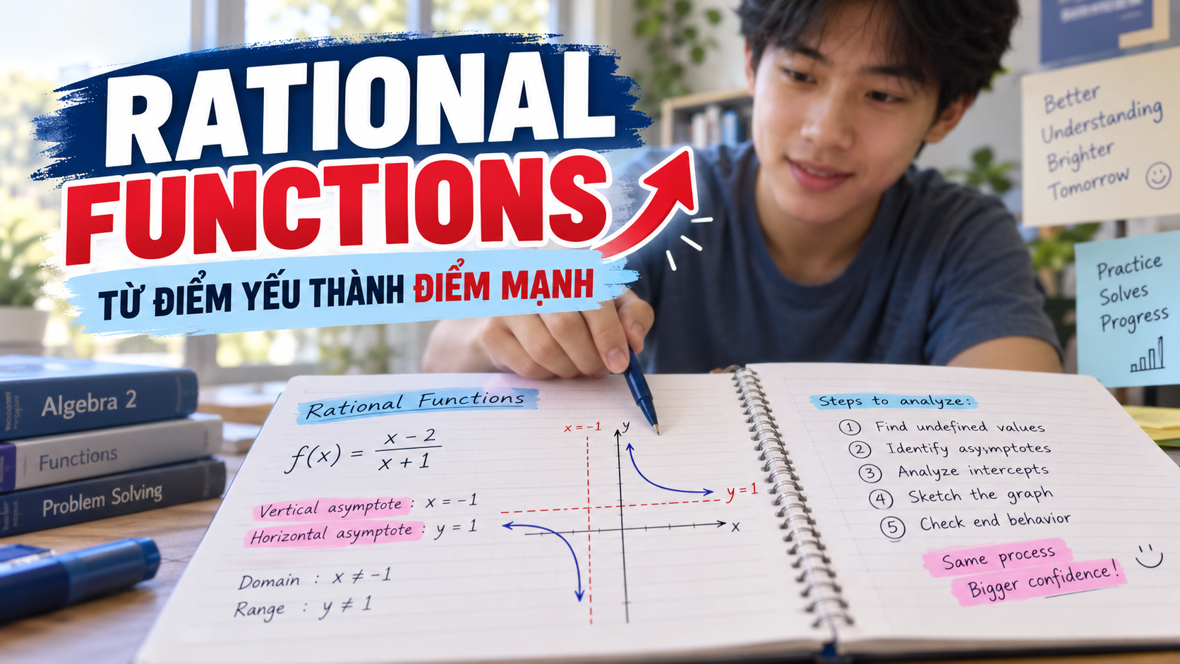 Kết quả thực tế sau khi ôn kỹ Rational Functions – Algebra 2
