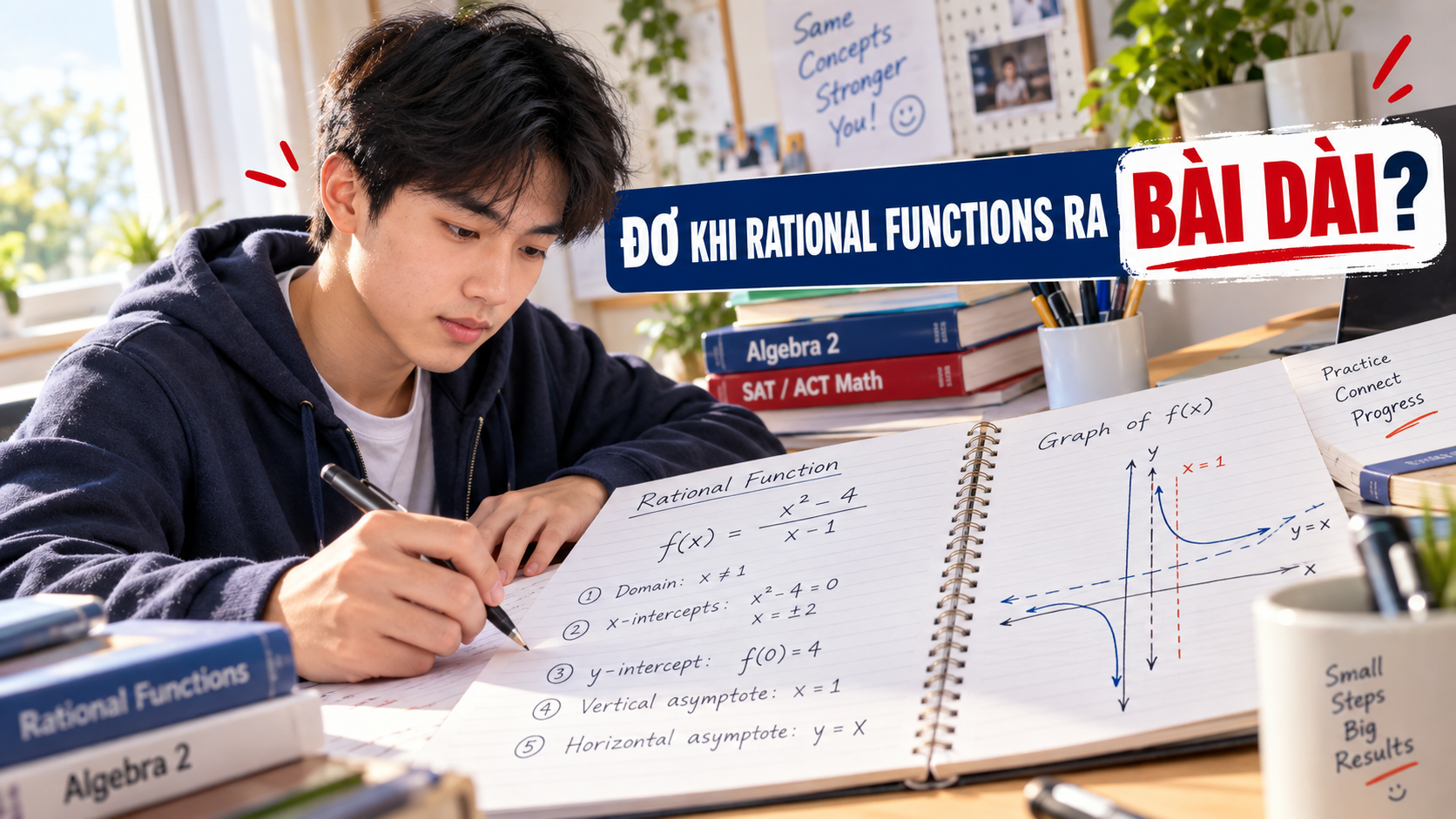 3 cách giúp con không còn đơ khi gặp bài dài Rational Functions – Algebra 2